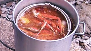 Cajun Seafood Boil  Snow Crab Legs amp Shrimp quotDIYquot [upl. by Shaddock]