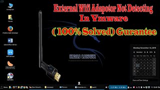 External Wifi adaptor not detected in VMware Kali linux100 solved [upl. by Daisi]