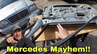 Mercedes Window Door Panel Door Trim Replacement [upl. by Daj]