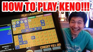 HOW TO PLAY KENO  Live Keno At Strat Las Vegas with Isaac 1 [upl. by Karli]