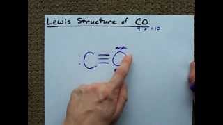 Lewis Structure of CO Carbon Monoxide [upl. by Nalrah]