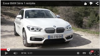 Essai BMW Série 1 restylée [upl. by Ryun]