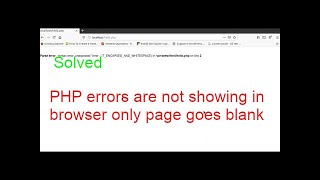 How to fix PHP errors are not showing in browser  phpinfo shows blank Page Linux Ubuntu 2004 LTS [upl. by Orthman353]