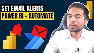 Setup Data Alerts via Email using Power BI amp Power Automate  Beginners Guide to Power BI in 2021 [upl. by Anekam]