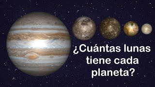 ¿Cuántos satélites tiene cada planeta REMASTERIZADO [upl. by Woodberry]