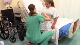 Helping a Patient into Bed [upl. by Tabatha]