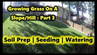 How to Grow Grass on a Steep Shaded SlopeHill  Part 3 [upl. by Sinnoda811]