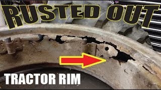 Rusted out Tractor Wheel Repair [upl. by Rebmeced638]