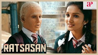 Ratsasan Movie Scenes  Vishnu Vishal learns Saravanans past  Radha Ravi  Kaali Venkat [upl. by Peonir837]