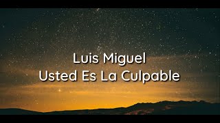 Luis Miguel  Usted Es La Culpable  Lyrics [upl. by Atsirhcal535]