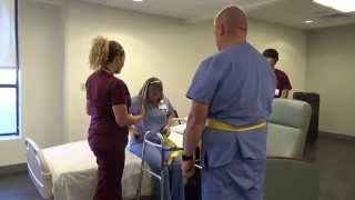 Physical Therapy Transfer Training  How To Transfer From Wheelchair To Bed [upl. by Treve]