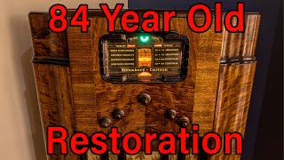 84 Year Old Radio Receiver Restoration StrombergCarlson 145L [upl. by Flodur681]