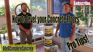 DIY How to Self Level your Concrete Floors [upl. by Frayne862]