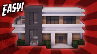 Minecraft How To Build A Small Modern House Tutorial 18 [upl. by Finella]