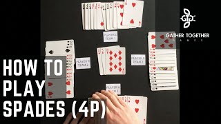 How To Play Spades 4 Player [upl. by Nethsa]