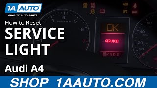 How to Reset Service Light 0409 Audi A4 [upl. by Cleodal373]