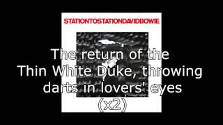 Station to Station  David Bowie  Lyrics [upl. by Miguelita]