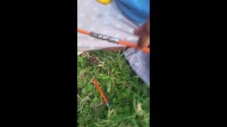 Fixing cut InternetTV cable line Comcast in yard Part 1 [upl. by Yerffe]