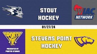 UWSP Hockey  Stout vs Stevens Point 12724 [upl. by Yraek]