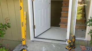 Jeld Wen Front Door Installation  Really crappy products and craftsmanship PART 1 [upl. by Javler657]