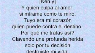 Cristian Castro Rakim y Ken Y  El culpable soy yo letra [upl. by Ledoux]