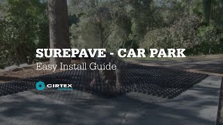 SurePave Installation  Grass amp Gravel Car Park  Permeable Paving [upl. by Leahcimaj972]