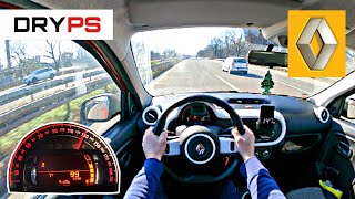 Renault Twingo 3  TOP SPEED DRIVE ON GERMAN AUTOBAHN  POV [upl. by Aerehs86]