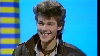 Aha  Morten Harket Interview  Blue Peter 1986 [upl. by Derfnam914]