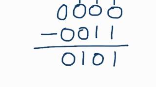 How to subtract binary numbers [upl. by Narbig]