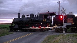 Vintage steam train passes through newly upgraded crossing [upl. by Tomaso]