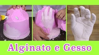 🤚 Mão de Gesso Utilizando Alginato ✅ DIY [upl. by Nikal]