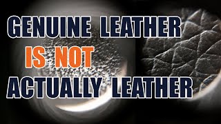 Genuine Leather vs Real Leather Under a Microscope [upl. by Marlane]