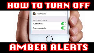 How to TURN OFF AMBER ALERTS EmergencyGovernment on Iphone [upl. by Eveline]