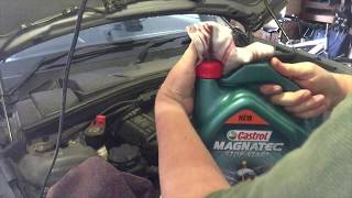 Oil change on 1 series BMW Great How to guide for changing your own oil E87 E81 F20 120i 118i [upl. by Zurciram464]