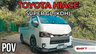 Toyota Hiace Super GL  POV Drive KDH [upl. by Boyden513]