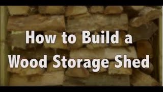 How to Build a Firewood Storage Shed [upl. by Roxana]