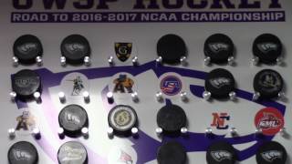 UWSP Mens Hockey Locker Room Tour [upl. by Ezarras]