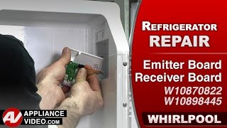 Whirlpool Refrigerator  No Ice Production  Receiver Control Board Repair and Diagnostic [upl. by Eseekram]