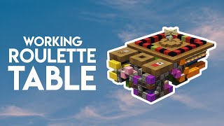 Working Roulette Table 🍀  Minecraft Java 1214 Redstone Tutorial [upl. by Zoba]