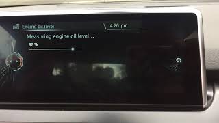 201519 BMW engine Oil level check 20111617 No dipstick iDrive How to 1 3 5 7 Series X1 X3 X5 X6 [upl. by Goldi]