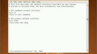 HOWTO Manually configure network interfaces in Ubuntu Linux [upl. by Asset551]