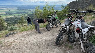 Pit Bike Adventures With The Boys  Finding New Spots  Karens Everywhere [upl. by Edac873]