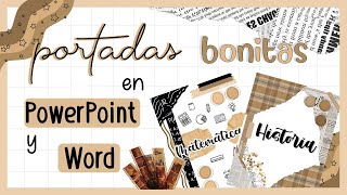 PORTADAS VINTAGE EN WORD Y POWERPOINT PT 1 [upl. by Brendin]