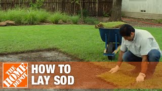 Laying Sod amp How to Prepare Soil For Sod  The Home Depot [upl. by Guria]