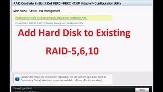 How to Add HDD to Existing RAID5 6 10 [upl. by Jerz]