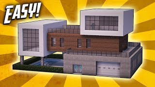 Minecraft How To Build A Modern Mansion House Tutorial 29 [upl. by Ahsaei]