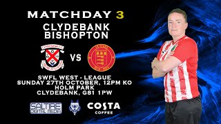 HIGHLIGHTS Clydebank Ladies 012 Bishopton Ladies  SWFL West Match 3  271024 [upl. by December308]