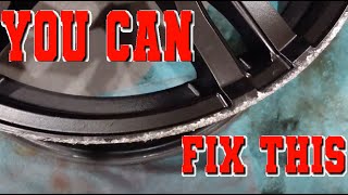 HOW TO FIX CURB RASH  Scratches On Rim [upl. by Aneerak]