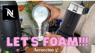 How To Foam Milk With Aeroccino 3 Make Coffee With Foam Tips amp Tricks  Easy Foamed Latte Recipe [upl. by Nancee960]