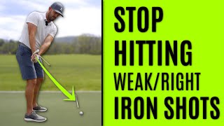 GOLF Stop Hitting WeakRight Iron Shots [upl. by Enomad728]